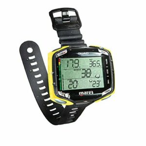 Mares Quad, Ordenador para Buceo Multimezcla, de Pantalla Grande, Amarillo/Negro, Unisex