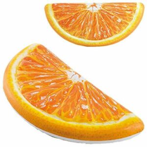 Intex 58763EU - Colchoneta Hinchable naranja diseño realista
