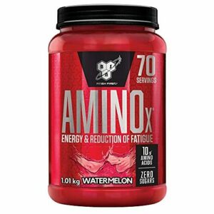 BSN Nutrition Suplemento Amino X con Vitamina D, Vitamina B6 y Aminoácidos, Sabor Sandía, 70 Porciones, 1 kg