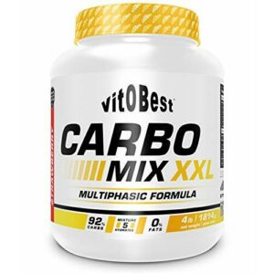 Vit-O-Best Carbomix XXL, Suplementos Alimentarios para Deportistas, Sabor a Fresa - 1800 gr