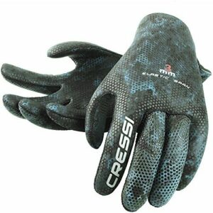 Cressi Scorfano Neoprene Spearfishing Guantes, Unisex, Camuflaje Verde, L